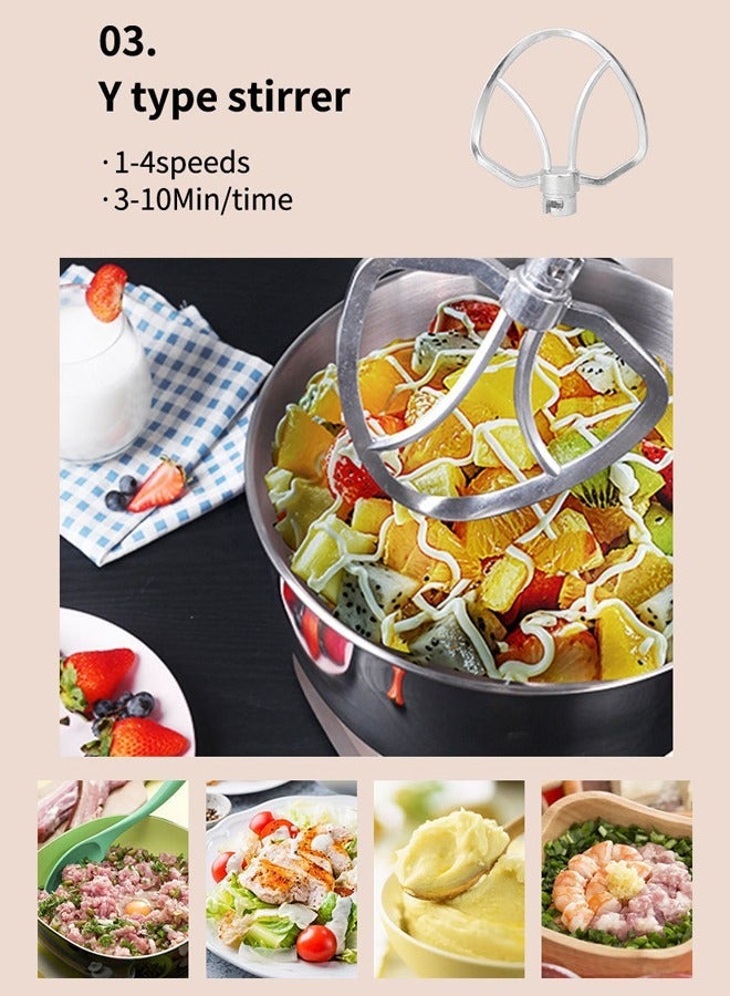 sokany Stand Mixer, Electric Mixer,5.0L/1200W/8 Speed Tilt-Head Kitchen Mixer, Electric Food Mixer with Dough Hook, Wire Whip, Beater, SK-271,Black - Image 3